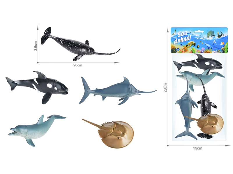Marine Animal Toy Set 5PCS