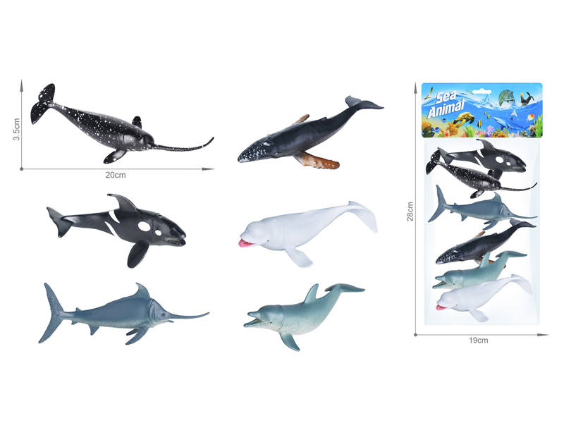 Marine Animal Toy Set 6PCS