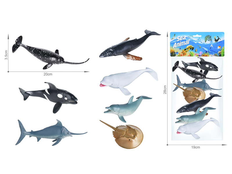 Marine Animal Toy Set 7PCS