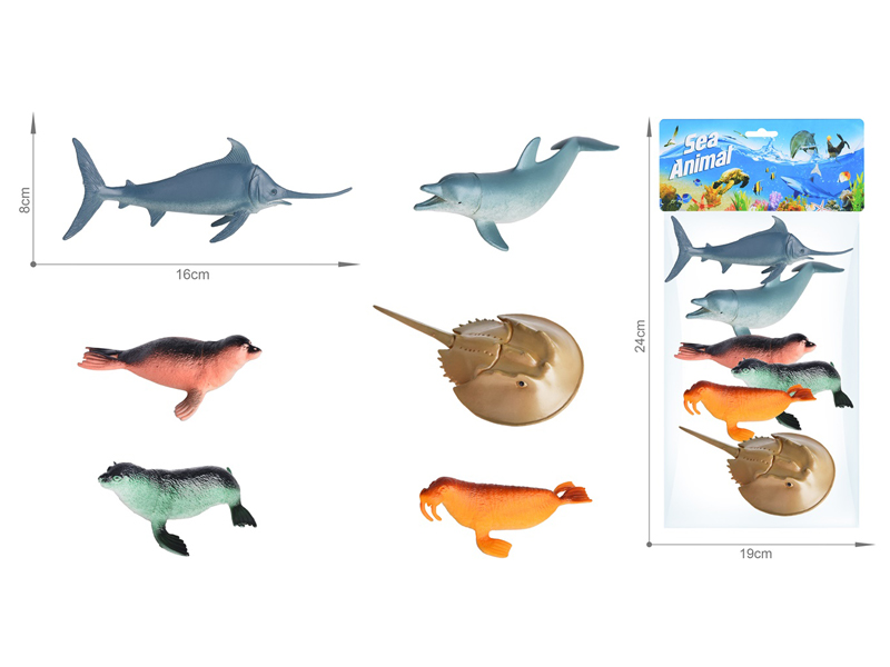 Marine Animal Toy Set 6PCS