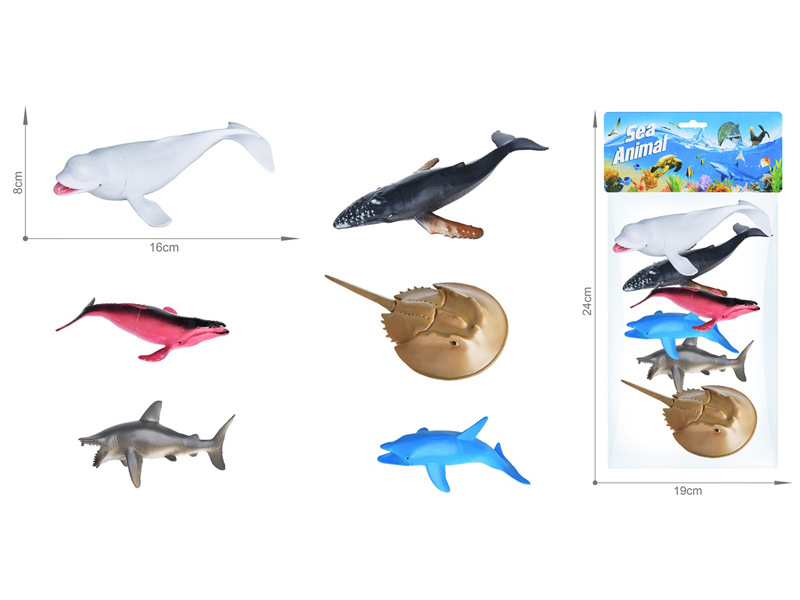 Marine Animal Toy Set 6PCS