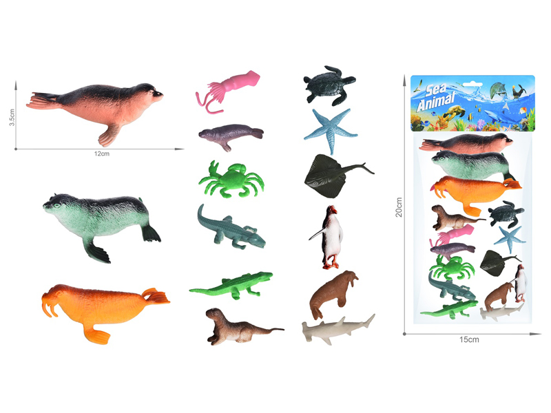 Marine Animal Toy Set 15PCS