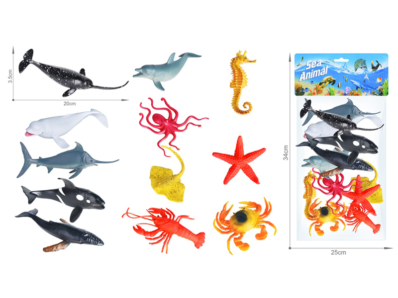 Marine Animal Toy Set 12PCS