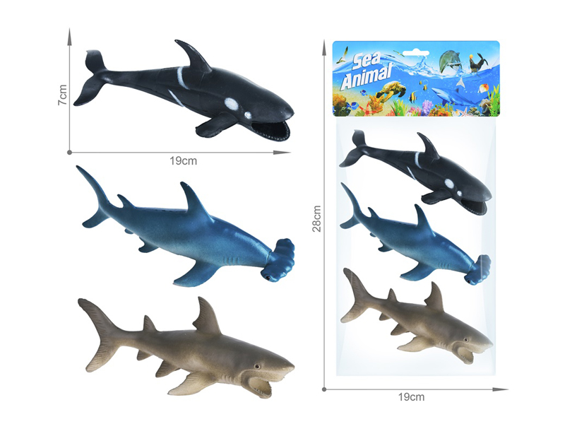 Marine Animal Toy Set 3PCS