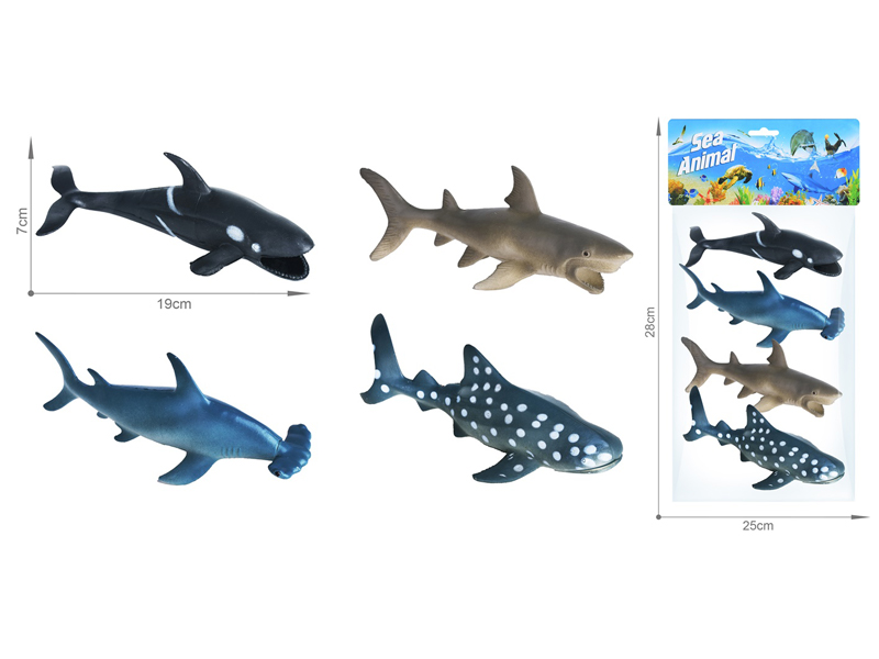 Marine Animal Toy Set 4PCS