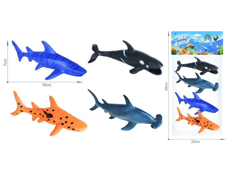 Marine Animal Toy Set 4PCS