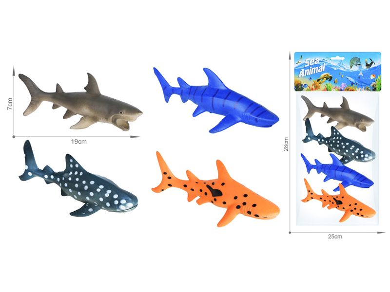 Marine Animal Toy Set 4PCS