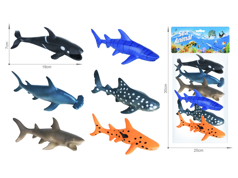 Marine Animal Toy Set 6PCS