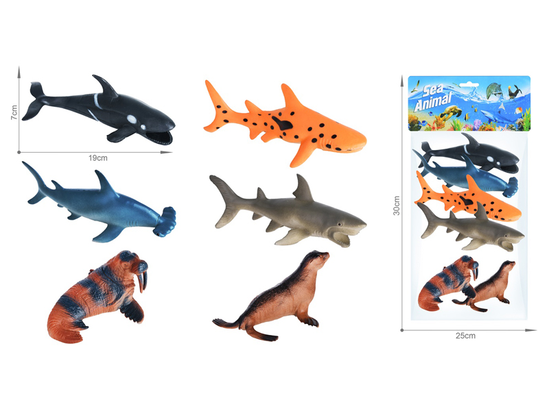 Marine Animal Toy Set 6PCS