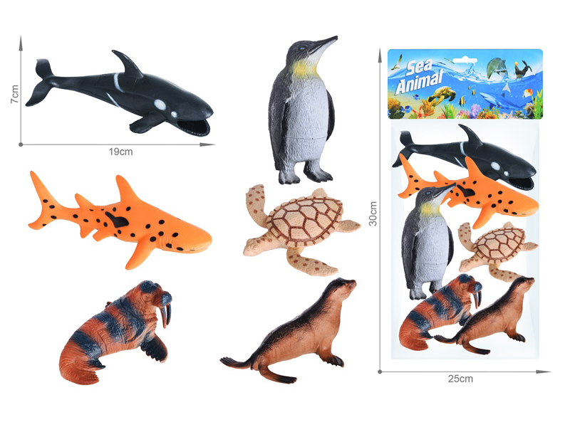 Marine Animal Toy Set 6PCS