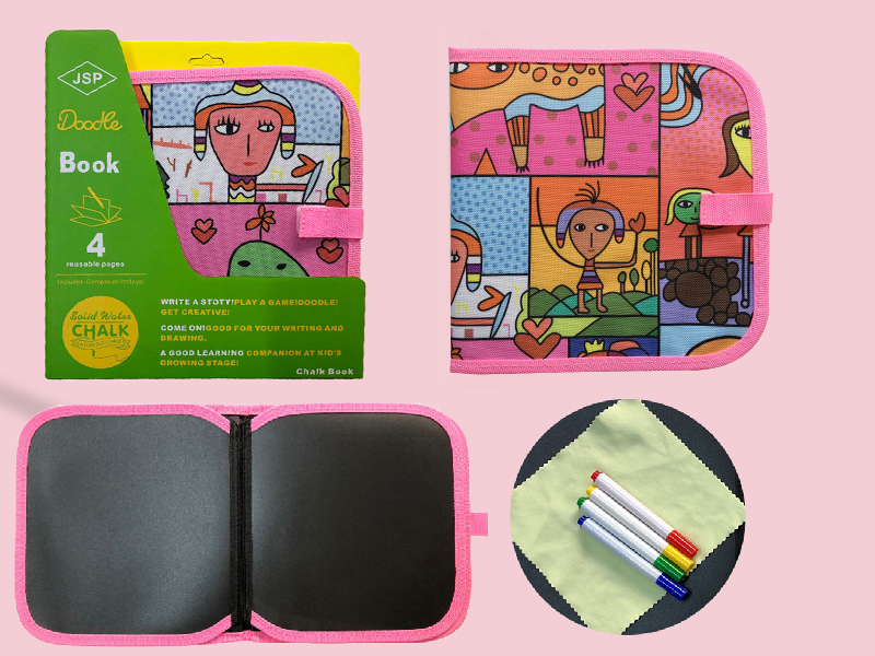 Children's Doodle Book(4 Reusable Pages)