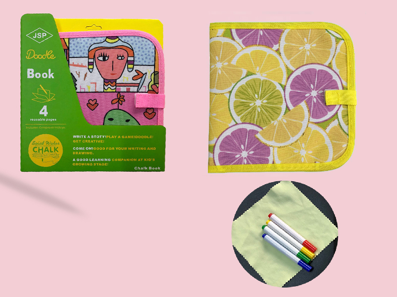 Children's Doodle Book(4 Reusable Pages)