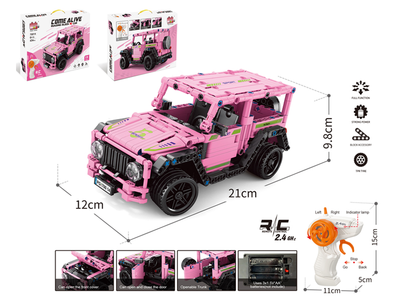 Building Block Of Remote Control Pink Big G Car 434pcs