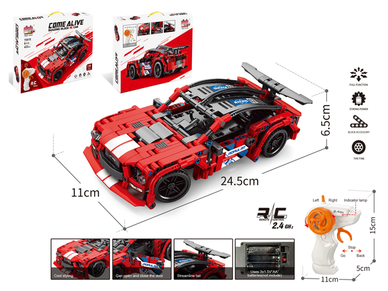 Building Block Of Remote Control Mustang 433pcs