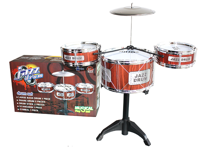 Wood Grain Jazz Drum Set(3 Drums)