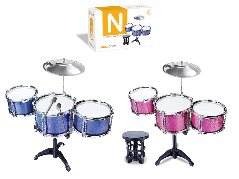 Jazz Drum Set(3 Drums + Chair)