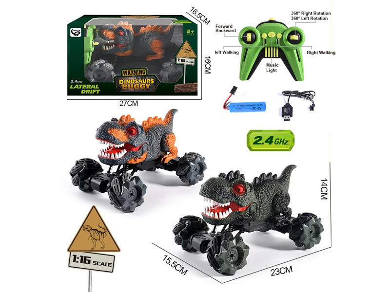 1:16  2.4G 10CH R/C Dinosaur Climbing Car