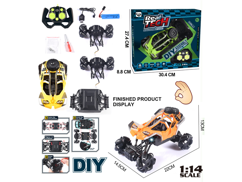 1:14 2.4G 7CH R/C Omnidirectional Stunt AB Vehicle