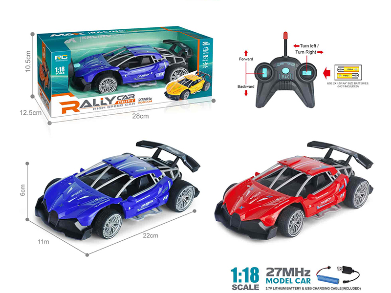 27Mhz 1:18 Bugatti 4-Channel Remote Control Drift High Speed Car(Included Batteries)