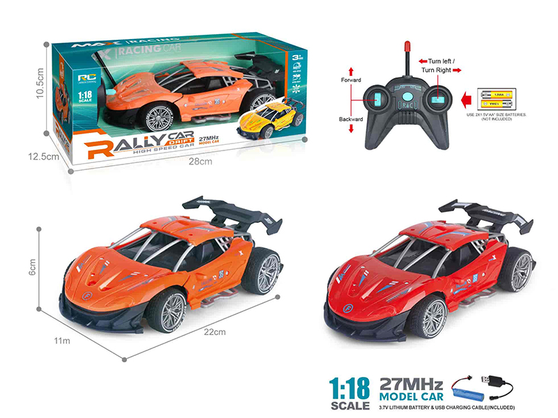 27Mhz 1:18 McLaren 4-Channel Remote Control Drift High Speed Car(Included Batteries)