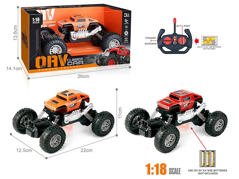 27Mhz 1:18 4-Channel Remote Control Hummer HX Off-Road Climbing Car With Light(Not Included Batteries)