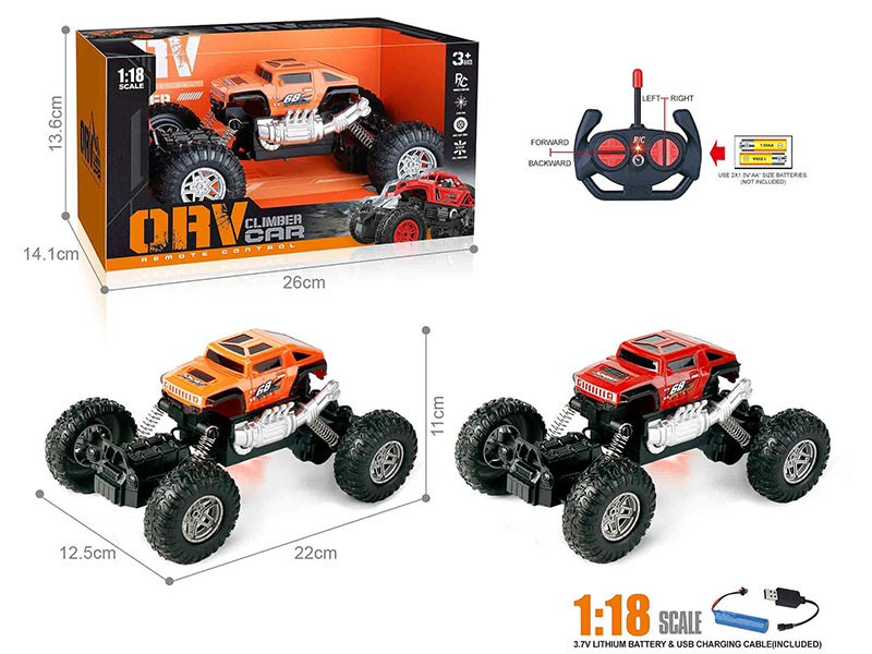 27Mhz 1:18 4-Channel Remote Control Hummer HX Off-Road Climbing Car With Light(Included Batteries)