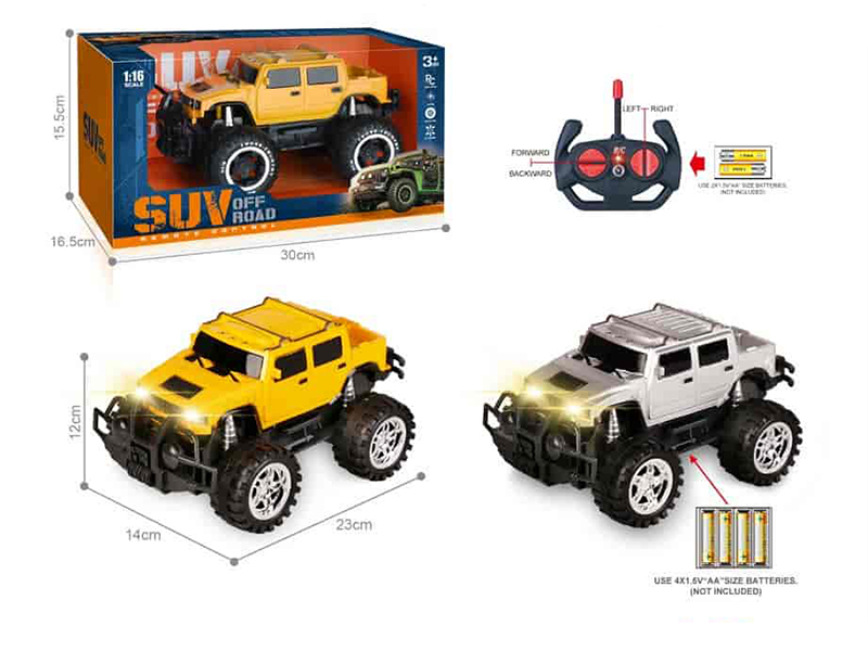 27Mhz 1:16 4-Channel Remote Control Hummer Pickup Off-Road Vehicle With Headlights(Not Included Batteries)