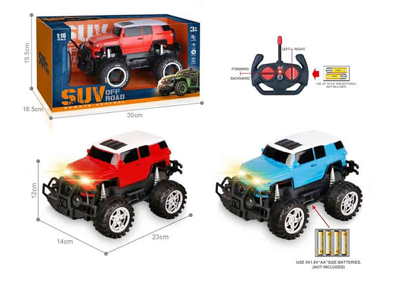 27Mhz 1:16 4-Channel Remote Control Land Cruiser Off-Road Vehicle With Headlights(Not Included Batteries)