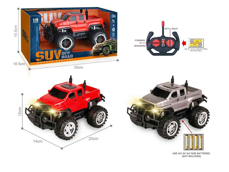 27Mhz 1:16 4-Channel Remote Control Pickup Off-Road Vehicle With Headlights(Not Included Batteries)