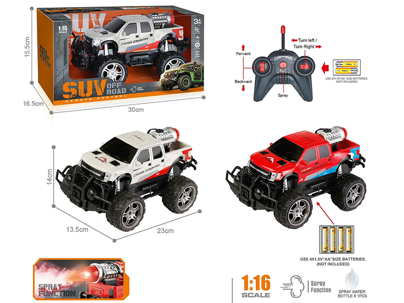 40Mhz 1:16 5-Channel Remote Control Ford Pickup Off-Road Vehicle With Spray,Headlights(Not Included Batteries)