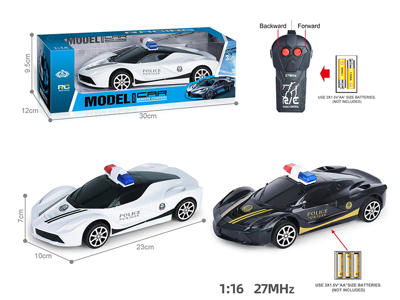 27Mhz 1:16 2-Channel Remote Control Ferrari Police Car(Not Included Batteries)