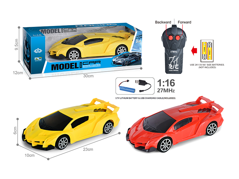 27Mhz 1:16 2-Channel Remote Control Lamborghini Car(Included Batteries)