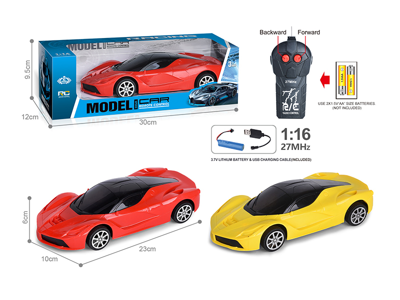 27Mhz 1:16 2-Channel Remote Control Ferrari Car(Included Batteries)