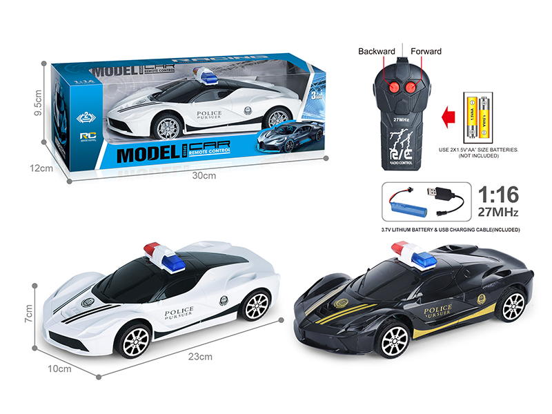 27Mhz 1:16 2-Channel Remote Control Ferrari Police Car(Included Batteries)