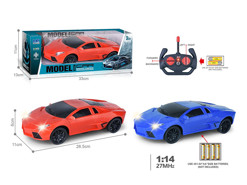 27Mhz 1:14 4-Channel Remote Control Lamborghini Simulated Car With Lights(Not Included Batteries)