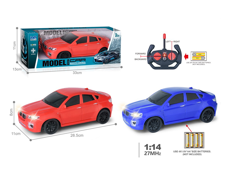 27Mhz 1:14 4-Channel Remote Control BMW Simulated Car With Lights(Not Included Batteries)