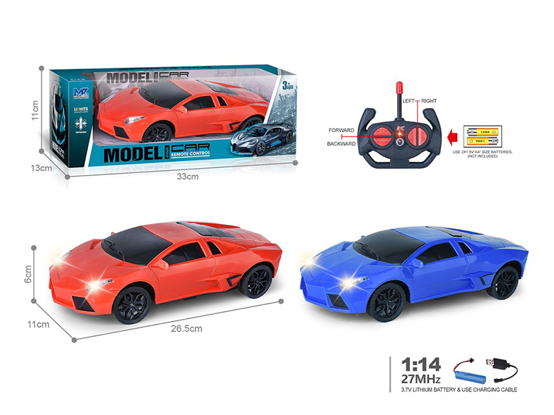 27Mhz 1:14 4-Channel Remote Control Lamborghini Simulated Car With Lights(Included Batteries)