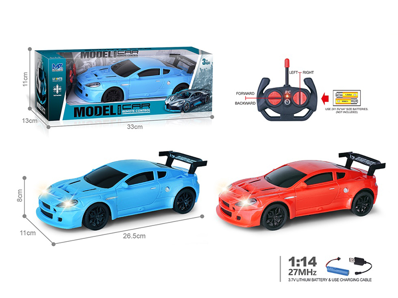 27Mhz 1:14 4-Channel Remote Control Aston Martin Simulated Car With Lights(Included Batteries)