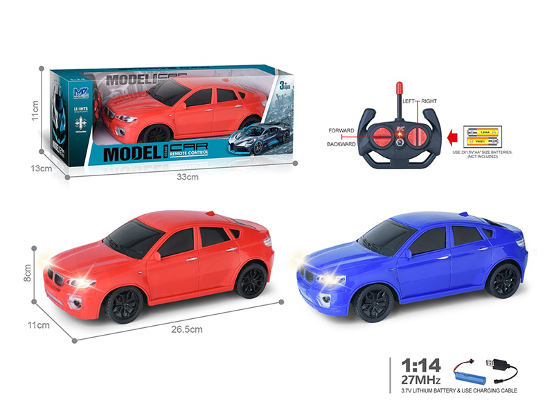 27Mhz 1:14 4-Channel Remote Control BMW Simulated Car With Lights(Included Batteries)