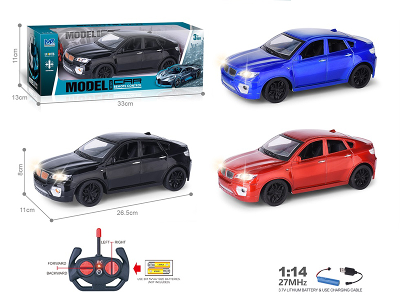 27Mhz 1:14 4-Channel Remote Control BMW Simulated Car With Lights(Included Batteries)UV Spray-Painted