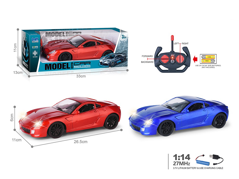 27Mhz 1:14 4-Channel Remote Control Ferrari Simulated Car With Lights(Included Batteries)UV Spray-Painted