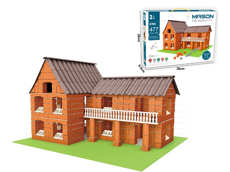 477PCS Mason Clay Blocks