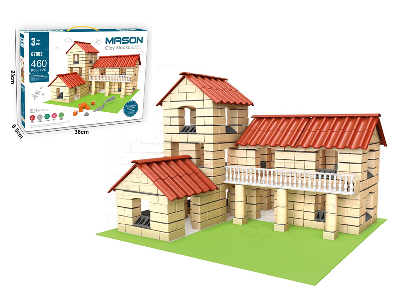 460PCS Mason Clay Blocks