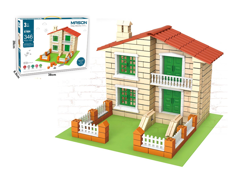 346PCS Mason Clay Blocks