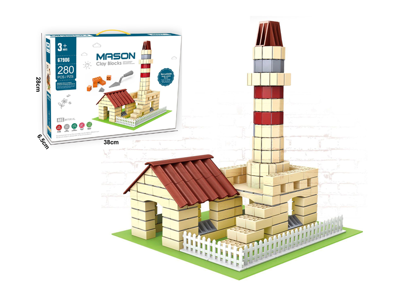 280PCS Mason Clay Blocks