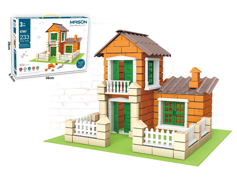 233PCS Mason Clay Blocks