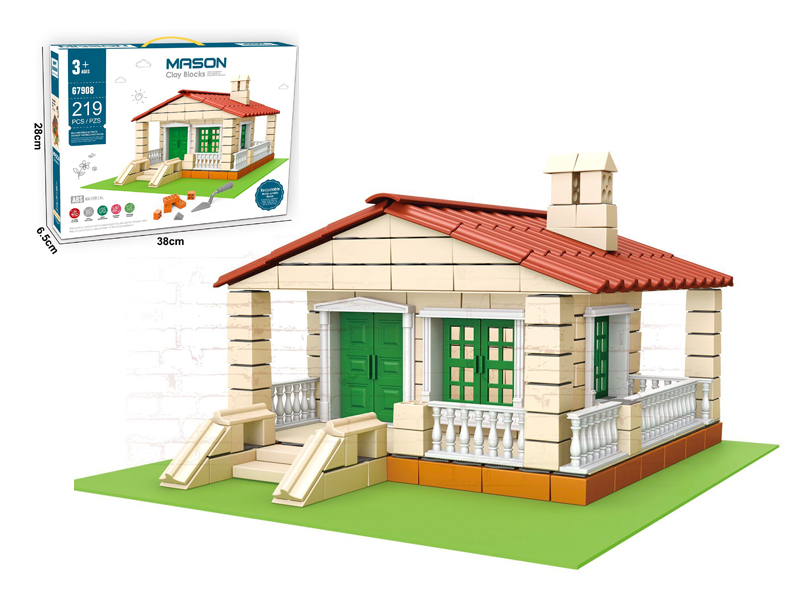 219PCS Mason Clay Blocks