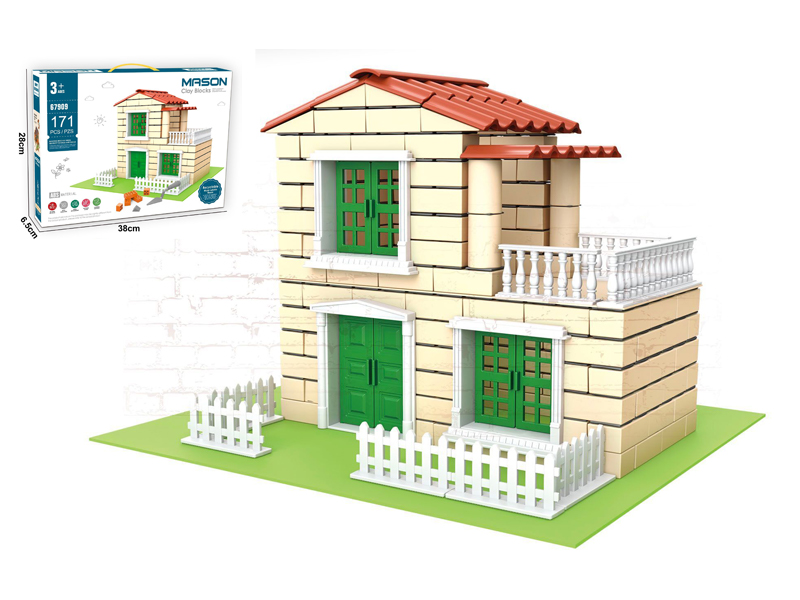 171PCS Mason Clay Blocks