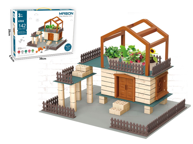 142PCS Mason Clay Blocks