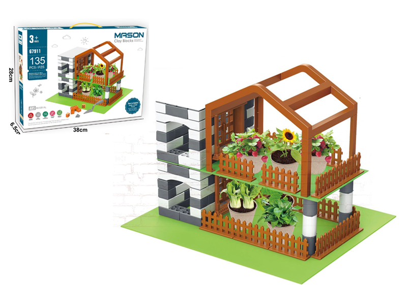 135PCS Mason Clay Blocks